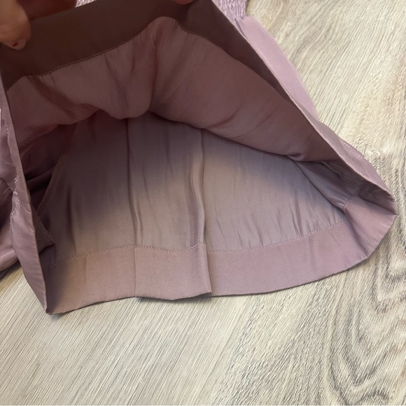 TCEC Mauve Smocked Waist Shorts - Picture 4 of 5